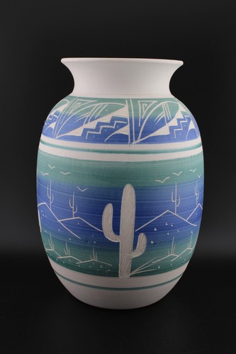 Vaso ceramica artistica fatto
