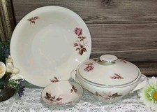 VINTAGE BAVARIA ELEGANTE ZUPPIERA  PIATTO CIOTOLA FINE PORCELLANA INTEGRA