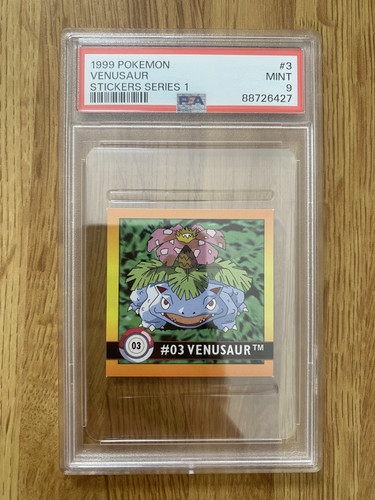 1999 pokemon venusaur stickers