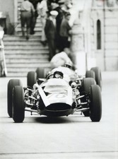 MCLAREN BRUCE COOPER T66 GP MONTECARLO 1964 PHOTO CM 22 X CM 16,5