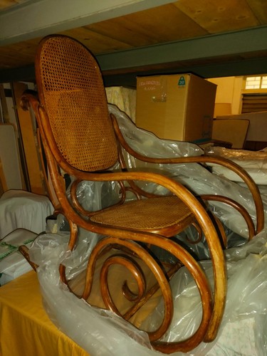 Sedia dondolo legno - sedia,