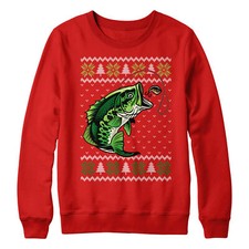 Felpa Maglione Natalizio Pesca