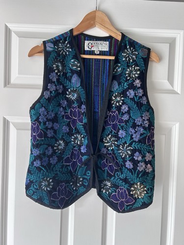 Gilet vintage quetzal - , ricamato
