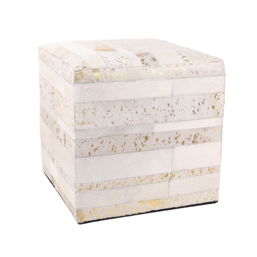 Pouf tricolore fatto mano - pouf,