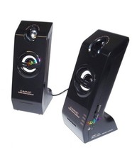 Casse Multimedia Speaker Cassa Amplificatore Audio Usb Jack Cuffie Mic. X09