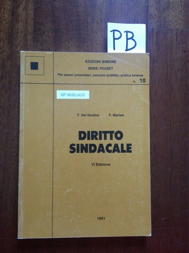Diritto sindacale del - diritto,