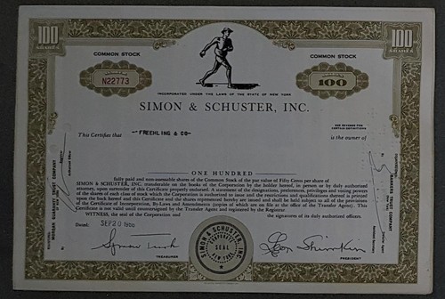 Simon schuster inc - &,
