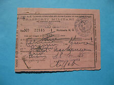 BIGLIETTO FERROVIA TRASPORTO