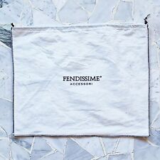 sacca antipolvere FENDISSIME dustbag borsa vintage pochette dust bag FENDI white