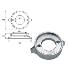 Anodo per motori Volvo-Penta