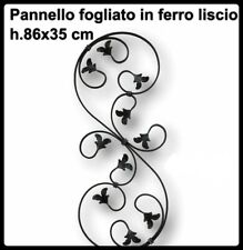 rosone con foglie e ricci in ferro battuto per barriere decoro casa 05.142.01