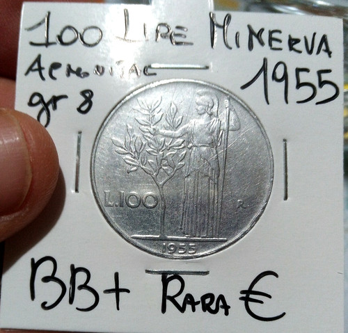 100 lire 1955 - bb+, molto