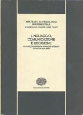 Linguaggio, comunicazione e decisione