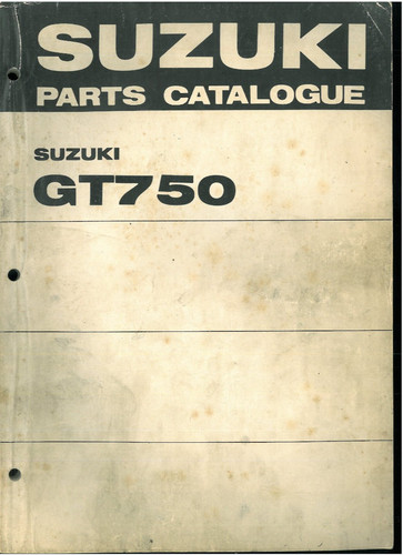 Parts catalogue suzuki 750 - parts, gt