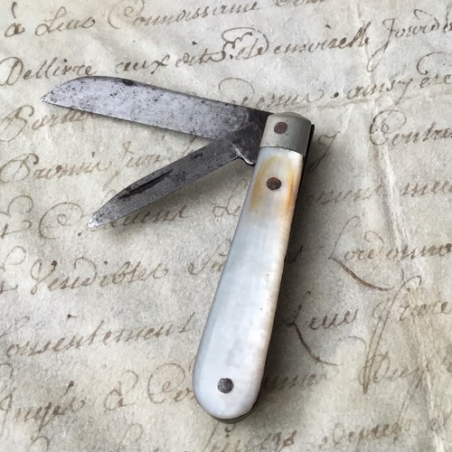 Coltello tasca madreperla - da,
