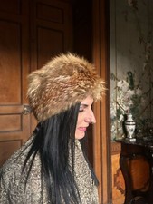 Cappello in volpe rossa lavorato artigianalmente 