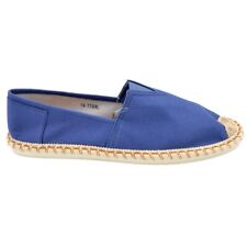 Espadrillas uomo scarpe da barca in tela e corda blu avion fondo interno memory 