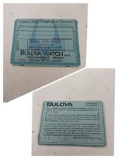 7Os BULOVA BLANCK WATCH GUARANTEE WARRANTY GARANZIA IN BIANCO UHREN ACCUTRON