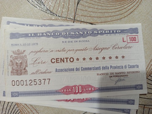Miniassegni banco santo - miniassegni,