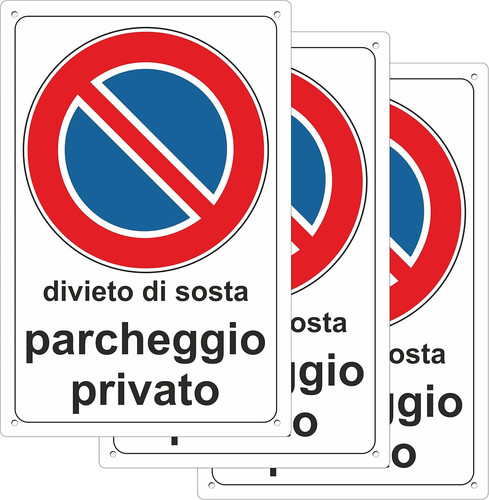 Parcheggio privato divieto - privato, di