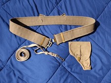 Cinturone Fondina Correggiolo Ex Esercito It In Canapa Per M34 Sottufficiale