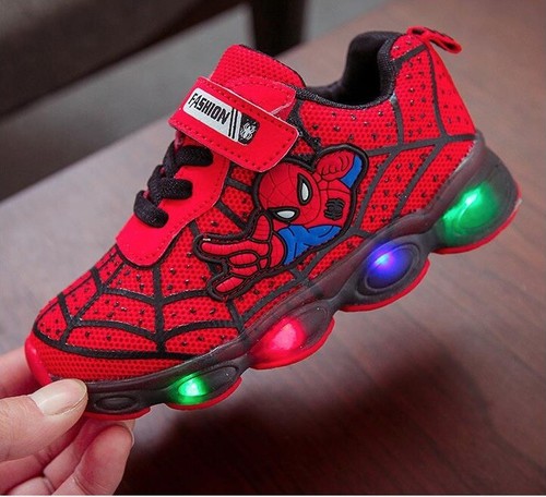 Scarpe bambini luci spiderman - scarpe,