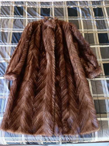 Pelliccia vera marrone code - marrone,