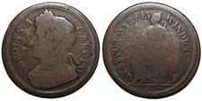 Mezzo penny UK modello Carlo II