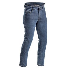 Jeans Moto Corazzati Halvarssons Rogen Aramid - Gamba Corta - Blu