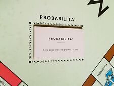 MONOPOLI - PEZZI DI RICAMBIO - 16 SCHEDE PROBABILITA' (COMPLETE)-VINTAGE ANNI 80
