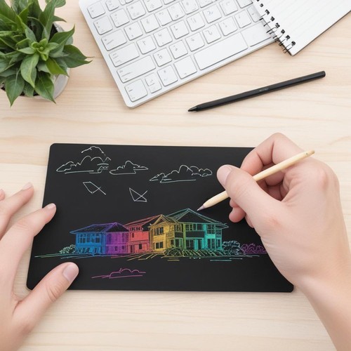 Fogli scratch art carta - 50,