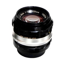 EXC+++ Nikon Nikkor-S C 50mm f:/1.4 Historic lens for F w/ Original lens caps