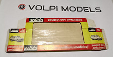 SOLIDO - 23 BOX ORIGINALE Peugeot 504 Ambulance (modello non presente)