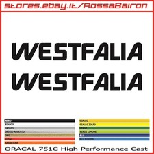 KIT 2 ADESIVI WESTFALIA mm.200 x 26 - DECALS STICKERS AUFKLEBER PEGATINAS 