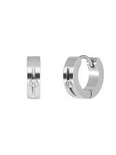 Orecchino A Cerchio Uomo Brillante Zirconia Acciaio C00101/18 (1Orecchino)