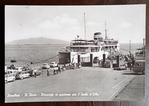 Cartolina piombino porto - piombino,