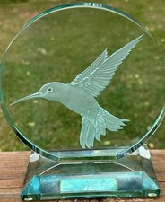 Scultura colibrì vetro - scultura,