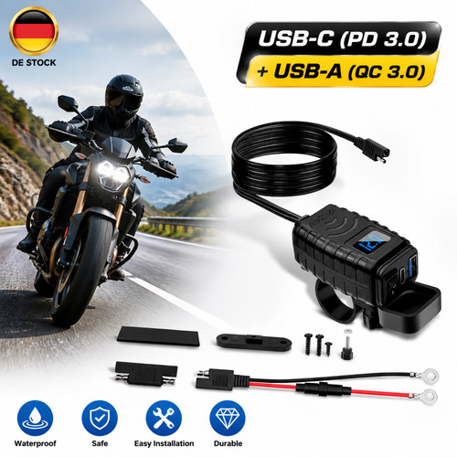 Presa usb 12v - 12v, moto