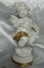 Giuseppe Cappe' Porcellana Estate Capodimonte  putto bimbo stagioni bianco oro