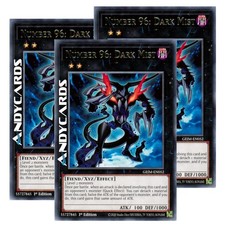 3x NUMBER 96: DARK MIST • (Numero 96: Nebbia Oscura) • Rara • GEIM EN052 YUGIOH!
