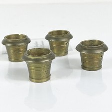 Piedini antichi in ottone bicchieri per sedie mobili restauro originali d'epoca 