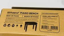 Roland RPB-100BK Panca per pianoforte con contenitore - Nero satinato