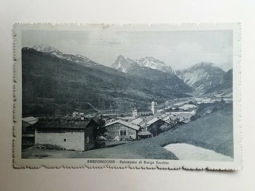 Postcard bardonecchia village - bardonecchia,
