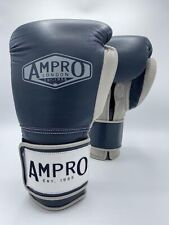AMPRO Guanto Sparring Ibrido Powertech Gancio e Anello - Navy/Grigio - Sparring/Borsa