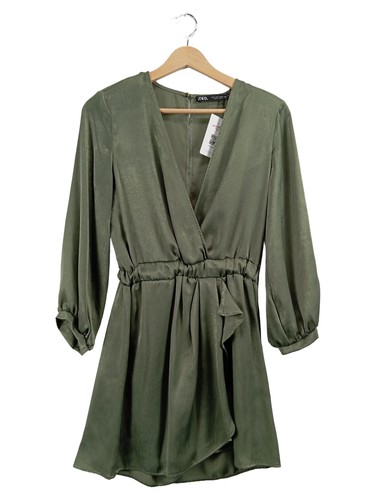 Zara abito donna verde - zara,
