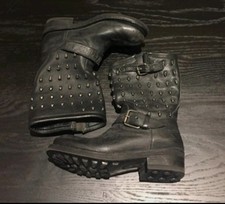 Stivali biker teschio frassino