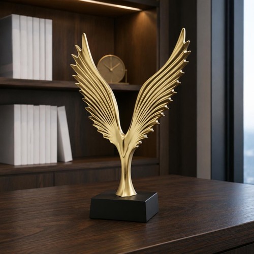 Scultura aquila dorata - scultura,