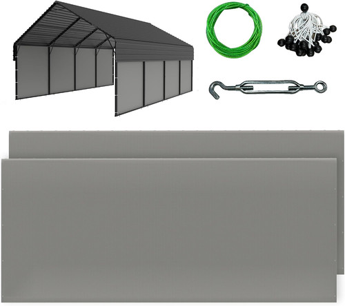 20ft metal carport sidewalls - 20ft,