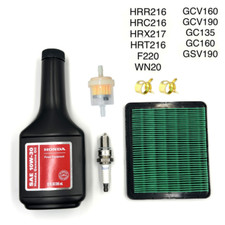 Kit messa a punto per HONDA GCV135 GC160 GCV160 GCV190 FILTRO RASAERBA CANDELA OLIO