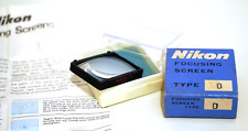 New MINT+++ Nikon Fucusing Screen Type D Nikon F Original Genuine in Box RARE+++